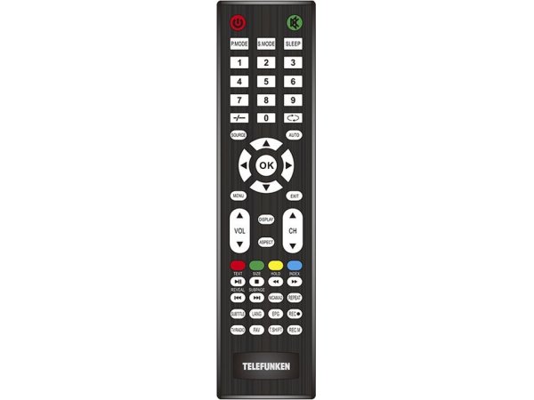 Telefunken TF-LED32S57T2 пульт дистанционного управления с цифровыми кнопками и клавишами быстрого доступа