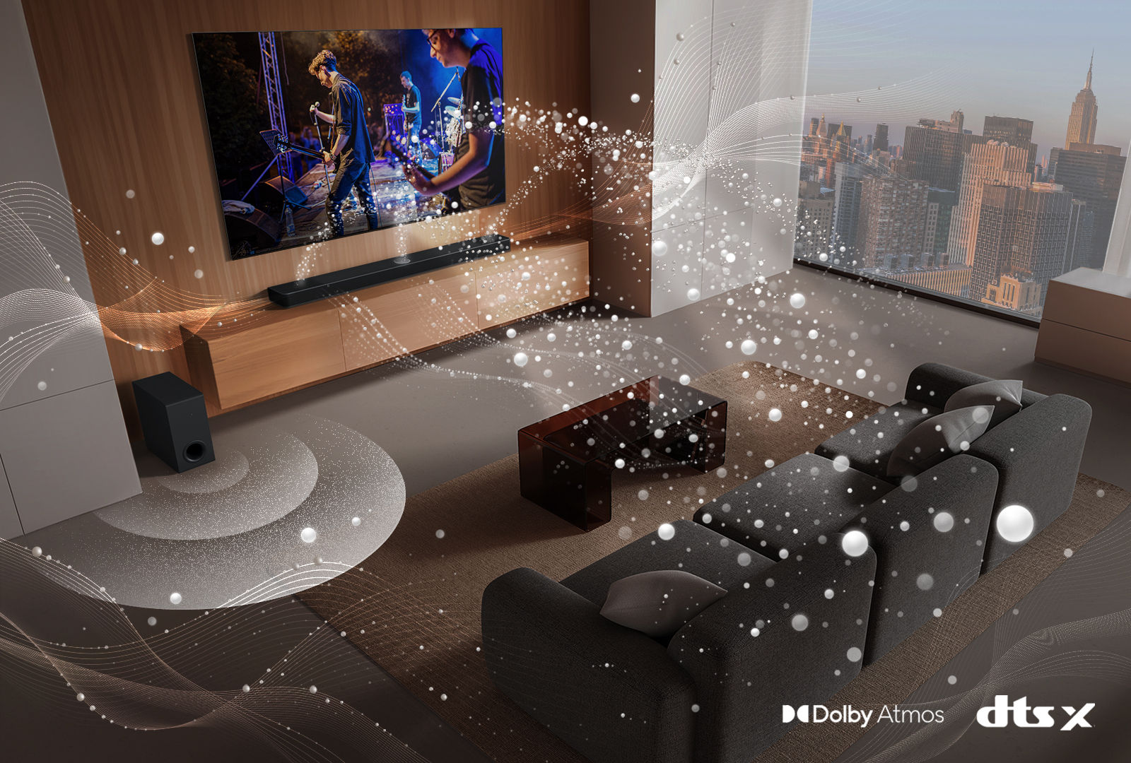 LG S90TY 5.1.3 канала с задними динамиками &mdash; Dolby Atmos и DTS:X в гостиной