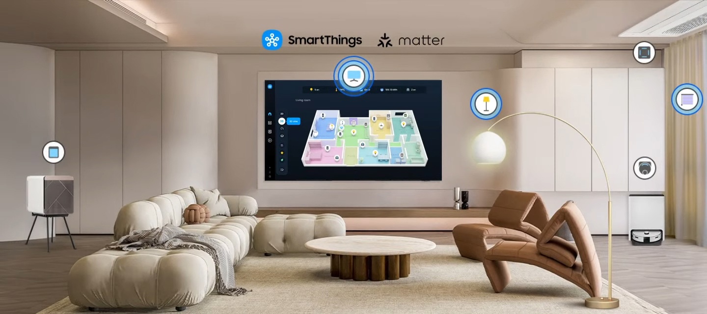 Samsung QE65Q8FAAUXRU в роли центра умного дома через SmartThings
