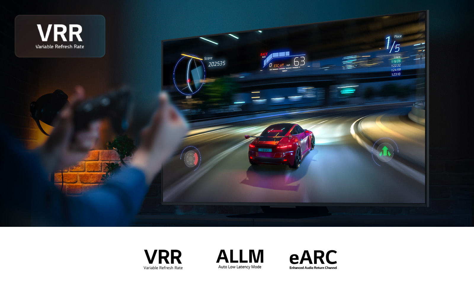 VRR, ALLM и eARC — наглядные режимы для гейминга и звука