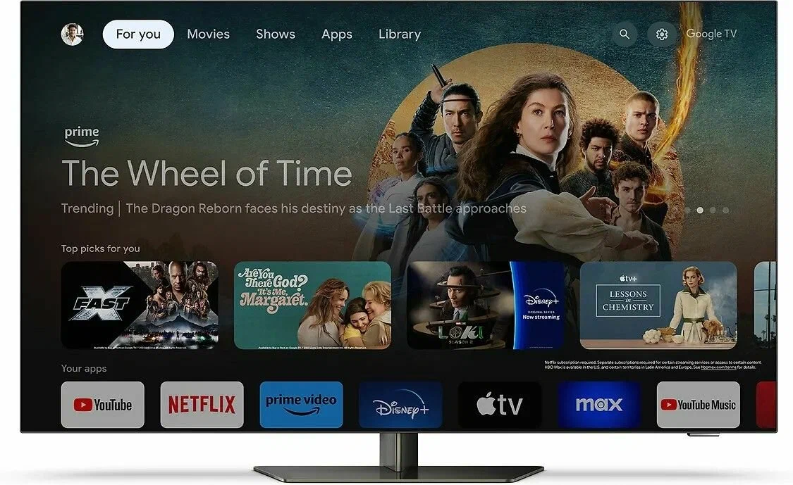 Телевизор 77 Philips 77OLED819, OLED EX, 4K UHD, Google TV, Ambilight