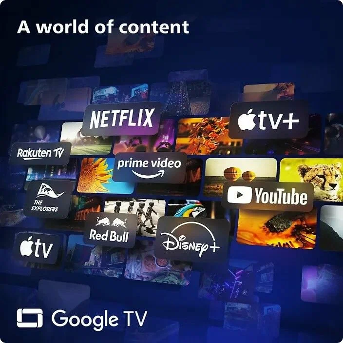 Телевизор 77 Philips 77OLED819, OLED EX, 4K UHD, Google TV, Ambilight