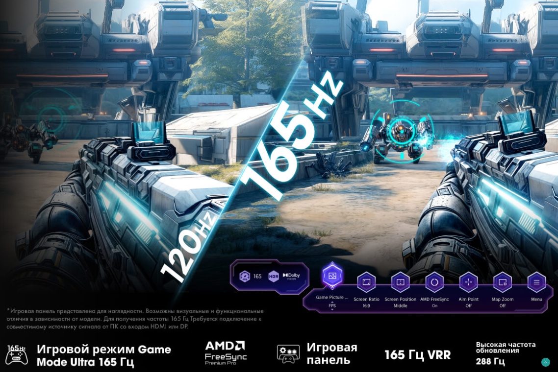 Game Mode Ultra 165 Гц на Hisense 85U8Q — игровые возможности
