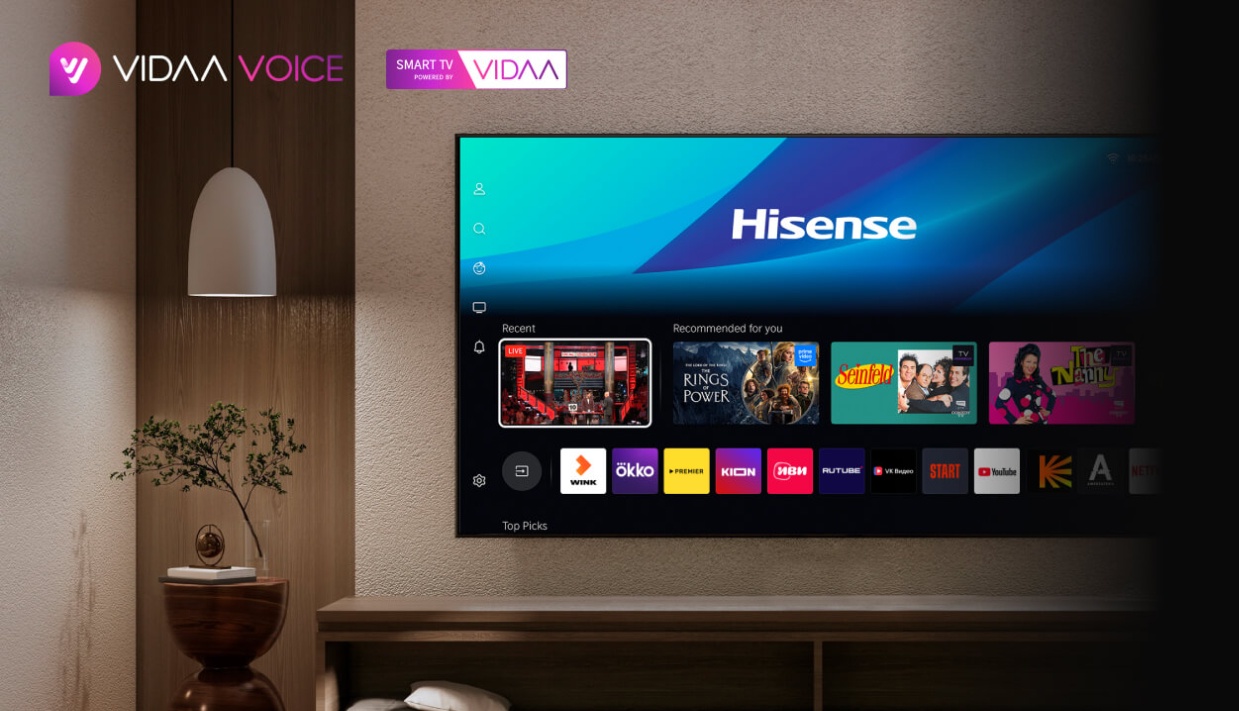 VIDAA Smart TV на Hisense 85U8Q — персонализированный контент и приложения