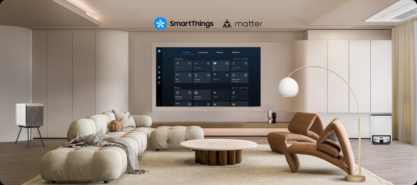Samsung QE48S90FAEXRU — интеграция SmartThings и умного дома