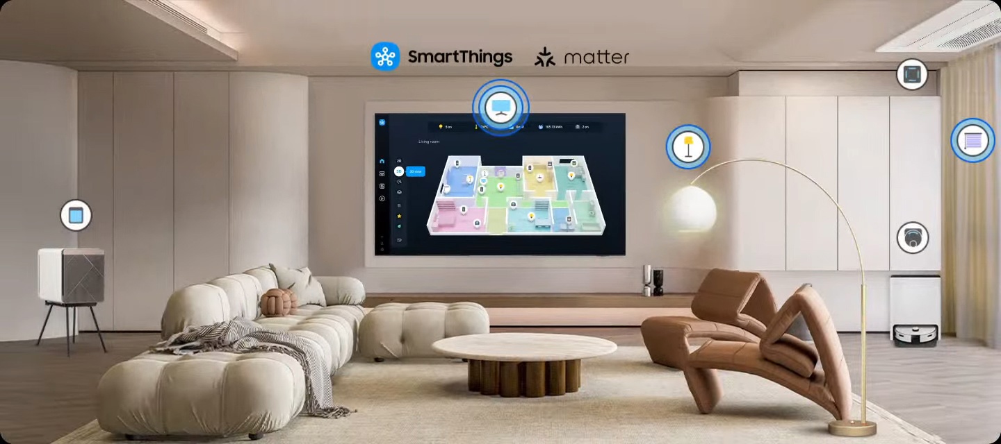 SmartThings — управление умным домом через Samsung QE77S85FAEXRU