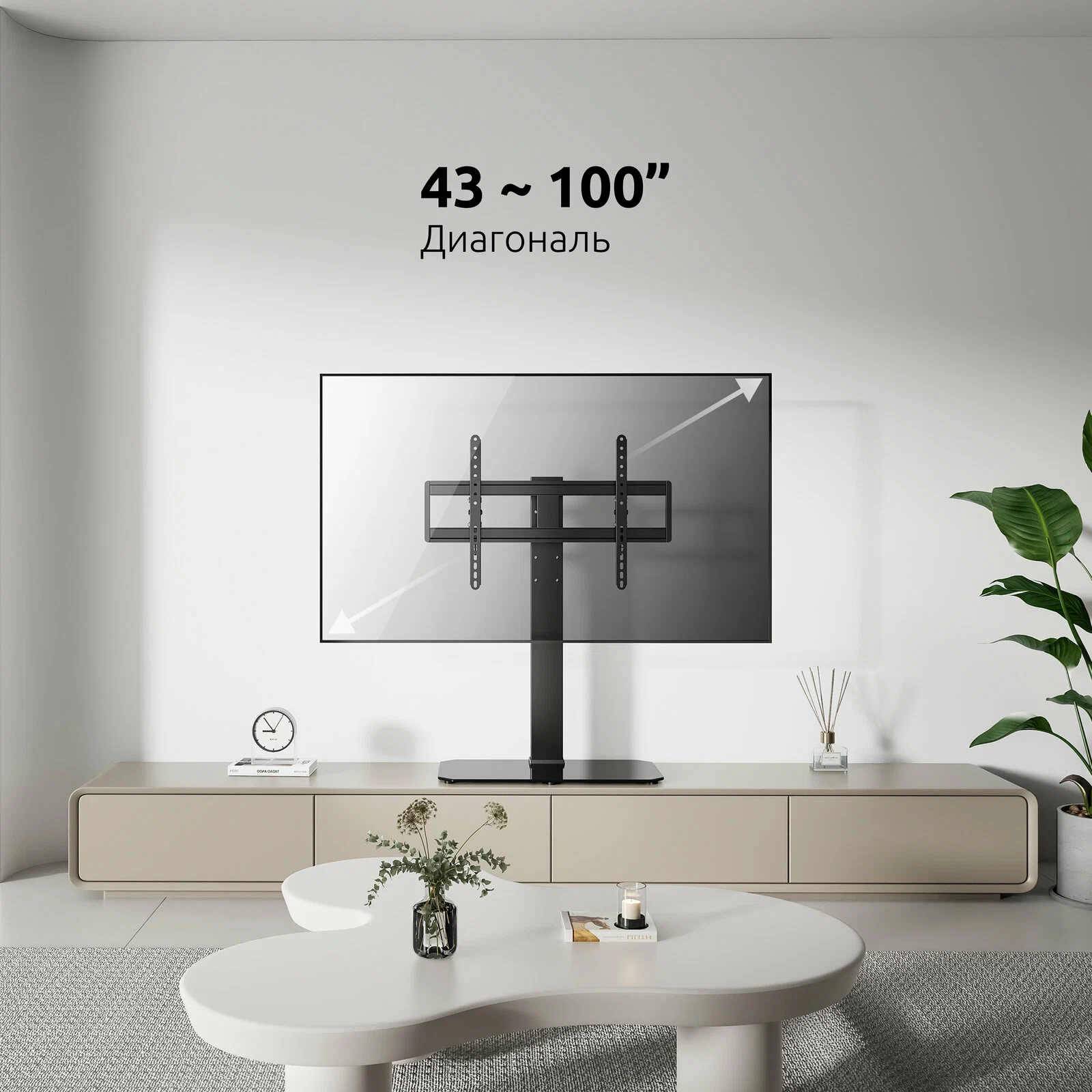 Uniteki ST 6040 RD Подставка для ТВ 43-100
