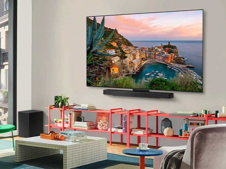 Ультратонкая установка LG OLED у стены